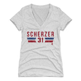 Max Scherzer Women's V-Neck T-Shirt | 500 LEVEL