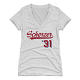 Max Scherzer Women's V-Neck T-Shirt | 500 LEVEL