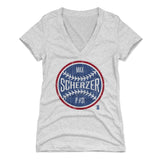 Max Scherzer Women's V-Neck T-Shirt | 500 LEVEL