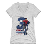 Max Scherzer Women's V-Neck T-Shirt | 500 LEVEL