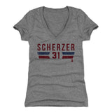 Max Scherzer Women's V-Neck T-Shirt | 500 LEVEL