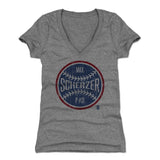 Max Scherzer Women's V-Neck T-Shirt | 500 LEVEL